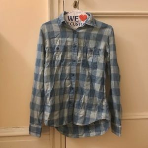 Faherty Brand Blue Plaid Shirt